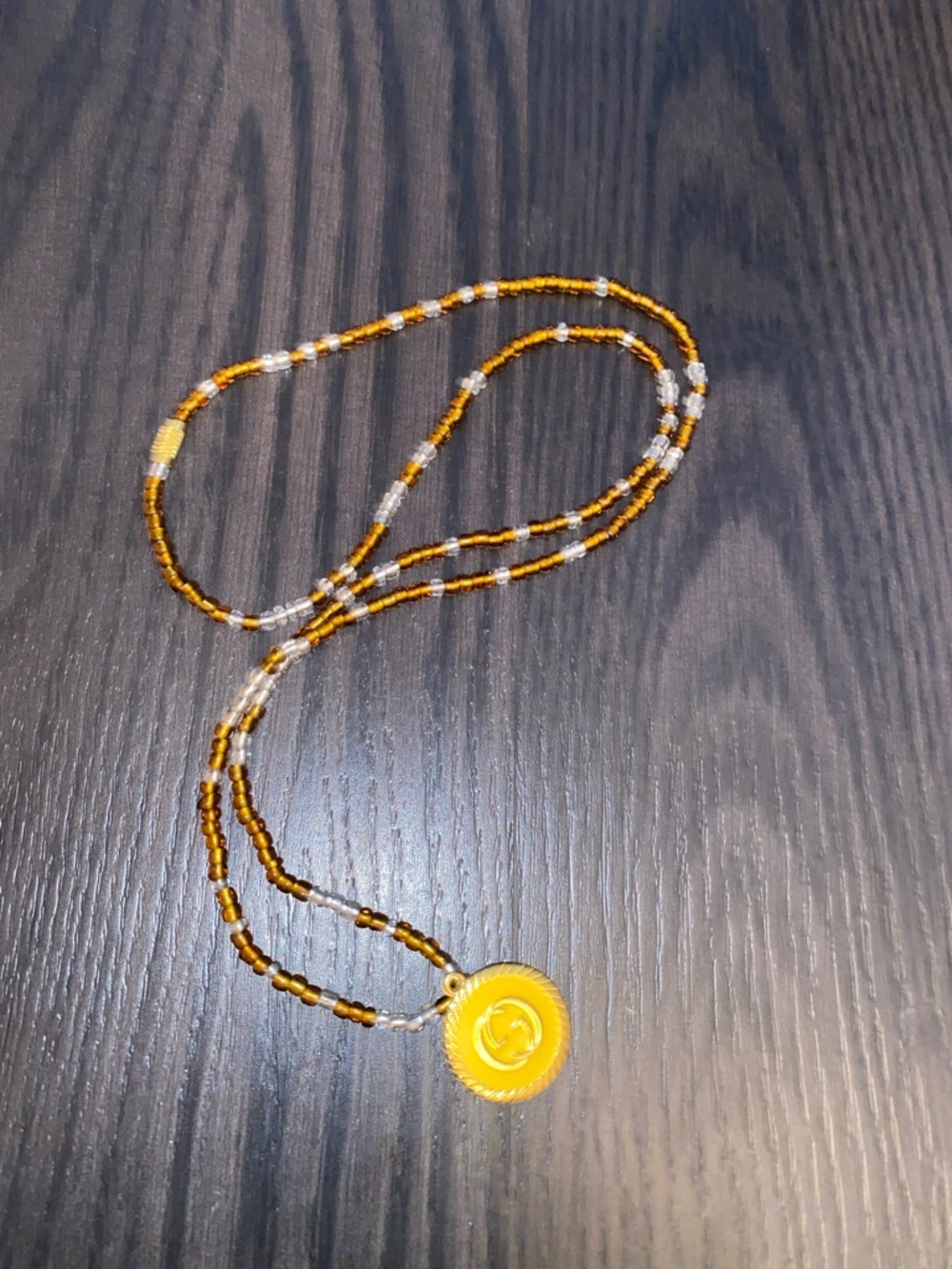 Luxury Yellow And Gold Waist Bead- 33.5 inch
